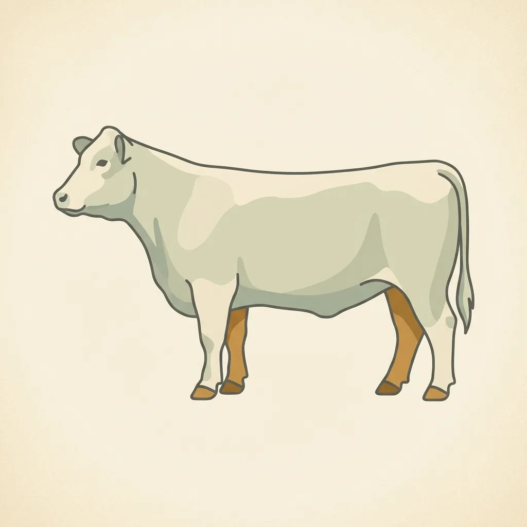 Beef diagram with the shank (legs) highlighted